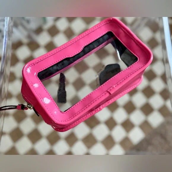 Victoria's Secret Makeup Bag Pink/Clear - Picture 3 of 5